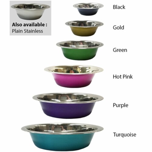 Valhoma 3356-SS-96 Standard Bowl, Stainless Steel - 96 oz Perspective: front