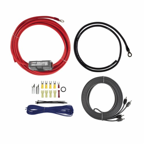 v8 SERIES 600Watt 8Gauge MiniANL Amp Installation Kit with RCA