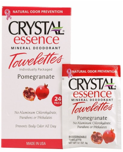 Crystal Essence Mineral Salt Deodorant Towelettes Perspective: front