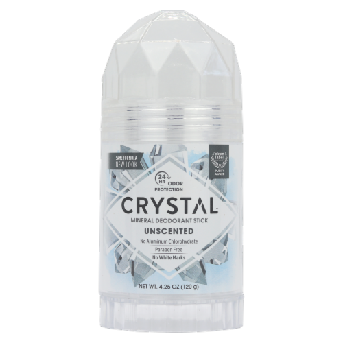 Crystal Unscented Mineral Deodorant Stick Perspective: front