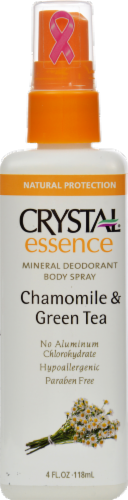 Crystal Essence Chamomile & Green Tea Deodorant Body Spray Perspective: front