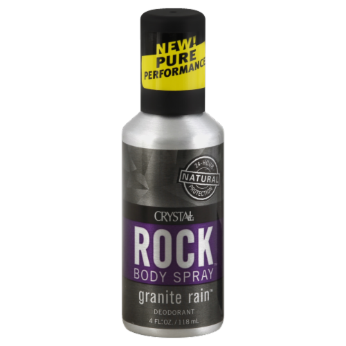 Crystal Rock Body Spray Granite Rain Deodorant Perspective: front