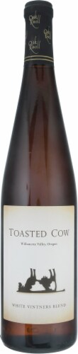 Oak Toasted Cow White Vinters Oregon White Blend Wine Perspective: front