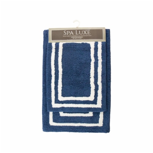 Spa Luxe 2-Piece Bath Rug Set, 17x23 & 20x30, Pattern and Color Options,  Cotton with Latex, 1 unit - Fred Meyer