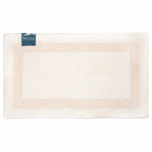 Provence Bathroom Rugs, Size & Bright Color Options, Premium Cotton Cream  20x32, 20x32 - Fred Meyer