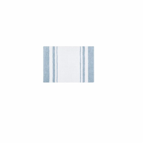 Madison Park Spa Cotton Reversible Bath Rug 20x30 Perspective: front