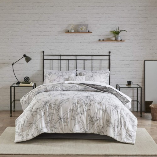 Madison Park Essentials Lilia 9 Piece Reversible Complete Bedding