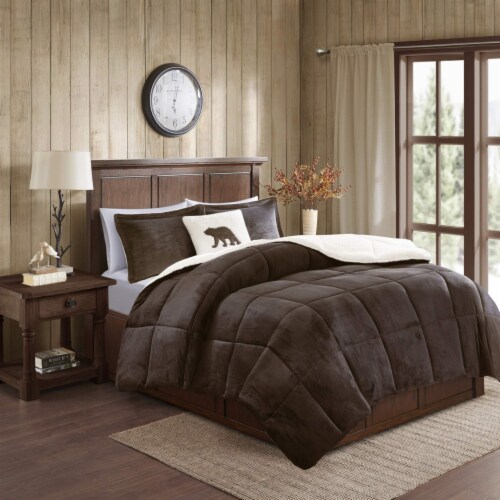 Alton plush to sherpa comforter set outlet