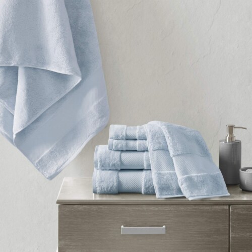 MADISON PARK SIGNATURE Cotton 6 Piece Bath Towel Set with Light