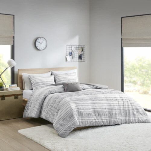 Grey twin xl comforter discount