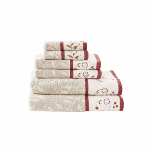 Madison Park Turkish 6 Piece Bath Towel Set, Cotton