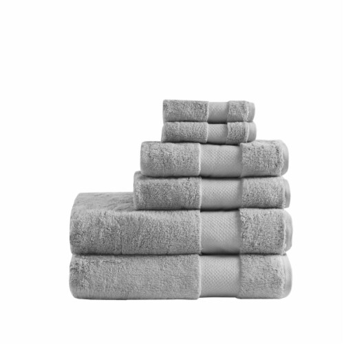 6 Piece Bath Towel Set See below/Silver, 1 unit - Harris Teeter