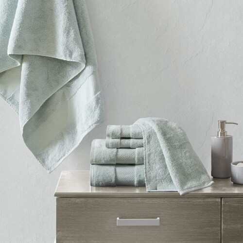 Turkish 6 Piece Bath Towel Set White See below, 1 unit - Fry's