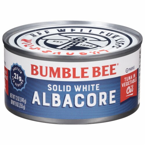 Bumble Bee® Solid White Albacore Tuna in Vegetable Oil Perspective: front