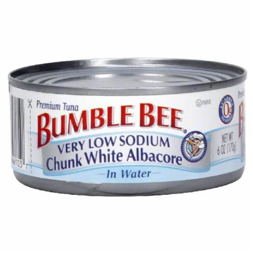 Bumble Bee Low Sodium White Tuna in Water Perspective: front