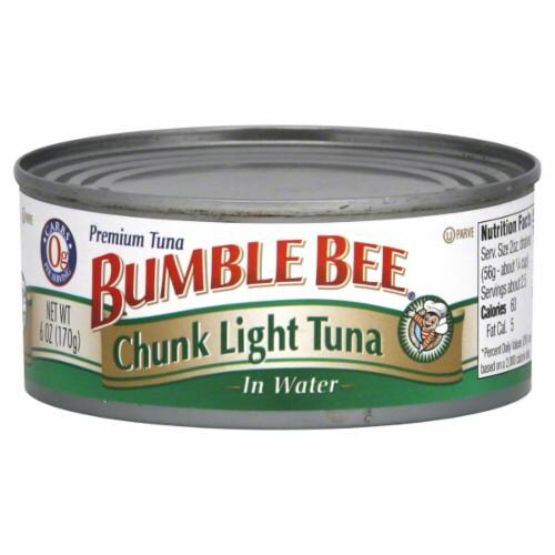 Bumble Bee Chunk Light Tuna in Water Perspective: front