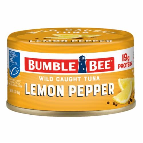 Bumble Bee® MSC Lemon Pepper Tuna Can Perspective: front
