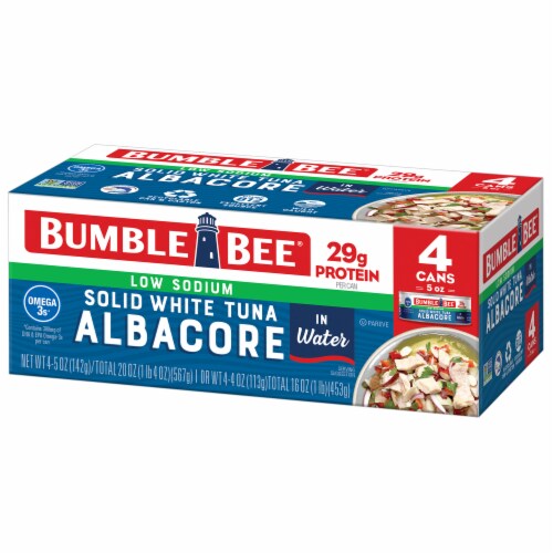 Bumble Bee® Low Sodium Solid White Albacore Tuna in Water Perspective: front