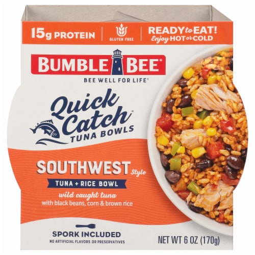 Bumble Bee® Southwest Style Quick Catch® Tuna + Rice Bowl Perspective: front