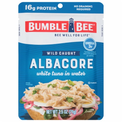 Bumble Bee® Wild Caught Albacore White Tuna in Water Perspective: front