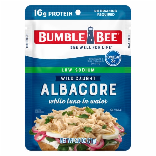 Bumble Bee® Low Sodium Albacore Tuna in Water Pouch Perspective: front