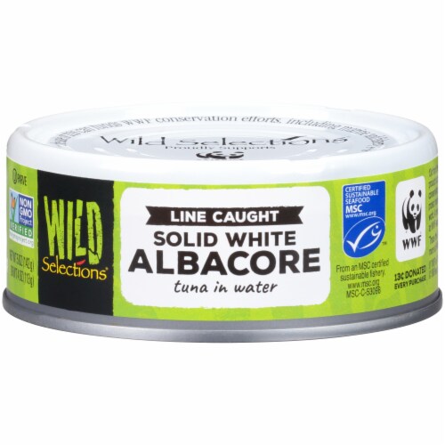 Wild Selections Solid White Albacore Tuna in Water Perspective: front
