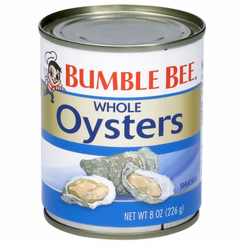 Bumble Bee® Whole Canned Oysters Perspective: front