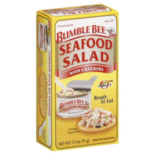 Bumble Bee Seafood Salad & Crackers Perspective: front