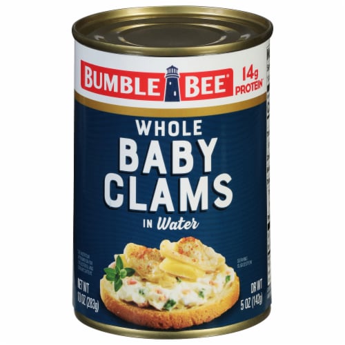 Bumble Bee Whole Shucked Baby Clams Perspective: front