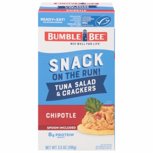 Bumble Bee® Snack on the Run Chipotle Tuna Salad Kit with Crackers Perspective: front