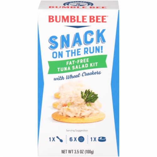 Bumble Bee Snack on the Run Fat-Free Tuna Salad with Wheat Crackers Kit Perspective: front