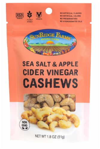 SunRidge Farms® Sea Salt & Apple Cider Vinegar Cashews Perspective: front