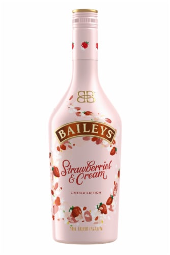 Baileys Strawberries & Cream Liqueur Perspective: front