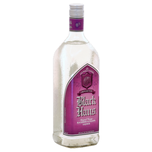 Black Haus Blackberry Schnapps Liqueur Perspective: front