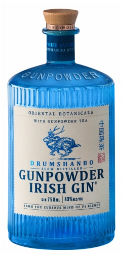 Drumshanbo Gunpowder Irish Gin Perspective: front