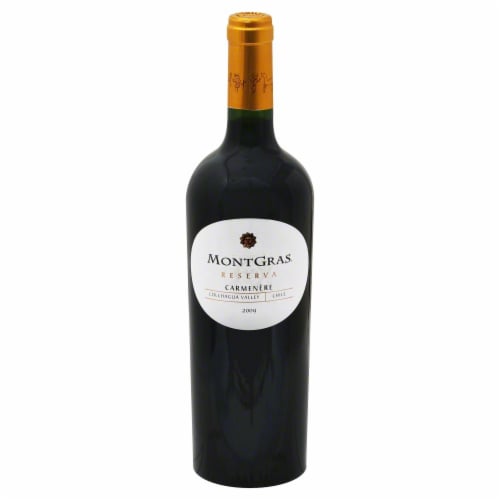 MontGras Reserva Carmenere Chile Red Wine Perspective: front