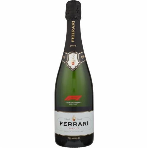 Ferrari Brut Chardonnay Italy Sparkling Wine Perspective: front