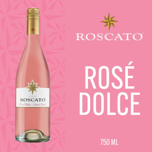 Roscato Rose Dolce Sparkling Wine Perspective: front