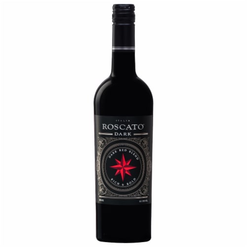 Roscato Dark Red Wine Perspective: front