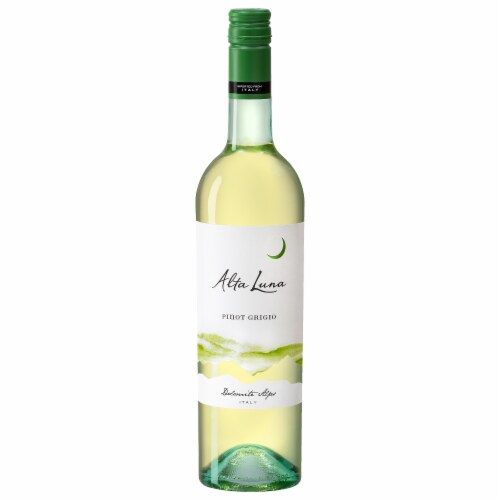 Alta Luna Pinot Grigio White Wine Perspective: front