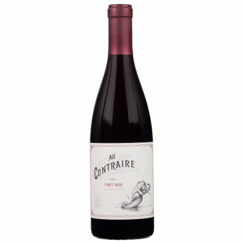 Au Contraire Pinot Noir Non Alcoholic Red Wine Perspective: front