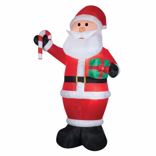 Morris Costumes Airblown Santa Perspective: front