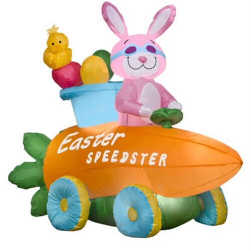 Gemmy Inflatable Easter Bunny Perspective: front