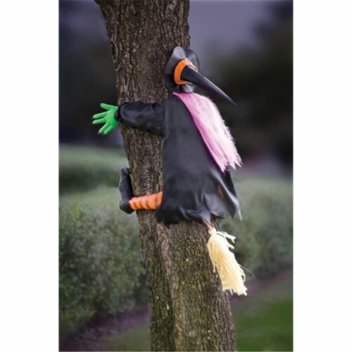 Gemmy Crashing Witch Hanging Dcor - Total Qty: 1 Perspective: front