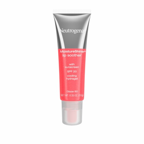 Neutrogena MoistureShine Lip Soother Gloss with SPF 20 Sun Protection for Dry Lips 60 Glaze Perspective: front