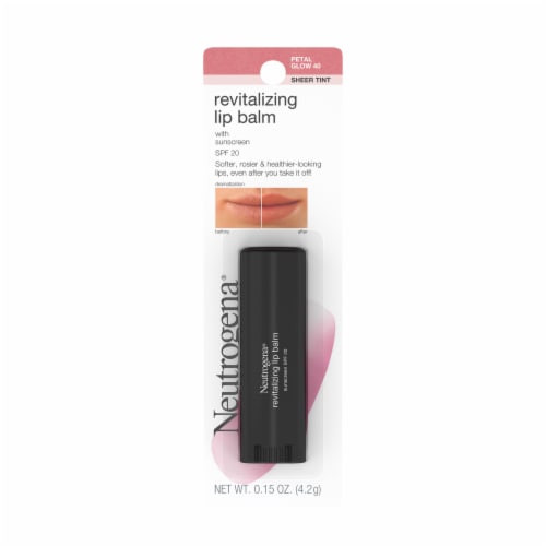 Neutrogena® 40 Petal Glow Sheer Tint Revitalizing Lip Balm SPF 20 Perspective: front