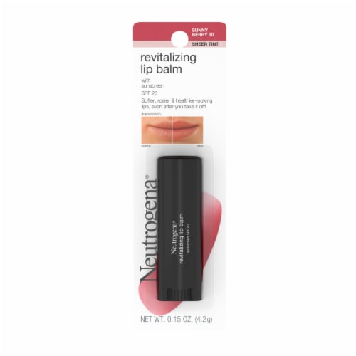 Neutrogena® Sunny Berry 30 Sheer Tint Revitalizing Lip Balm Perspective: front