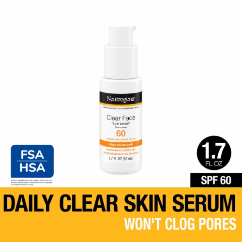 Neutrogena® Clear Face SPF 60 Sunscreen Perspective: front