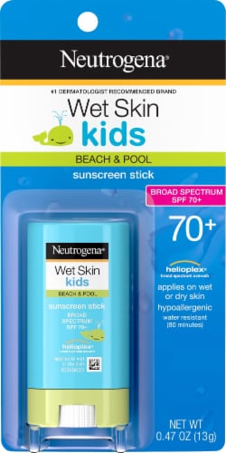 Neutrogena Wet Skin Kids Sunscreen Stick SPF 70 Perspective: front