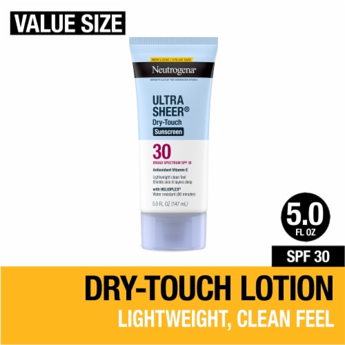 Neutrogena Ultra Sheer Dry-Touch Sunscreen Lotion Broad Spectrum SPF 30 Perspective: front